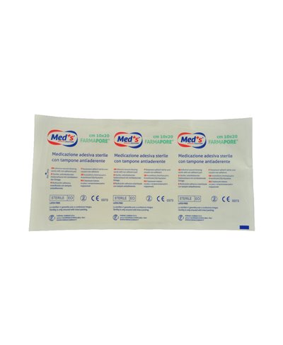 Medicazione Adesiva in Tnt Farmapore Cm 10x20 Farmac Zabban