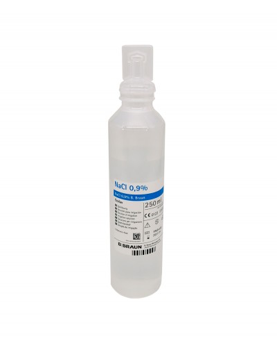 Soluzione Salina Fisiologica Sterile 250ml B.Braun Ecolav - NaCl 0,9% -Per Irrigazione B.Braun