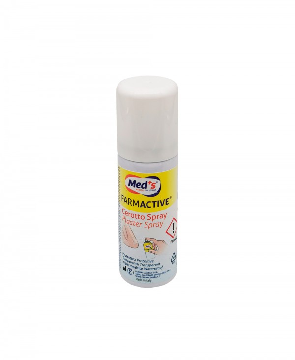 Farmactive Cerotto Spray 40 ml, Protettivo, Trasparente e Impermeabile