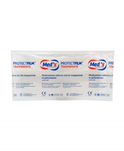 ProtectFilm Pellicola Adesiva Sterile Impermeabile e Trasparente per Medicazioni cm 10x20 - 1 pezzo Farmac Zabban