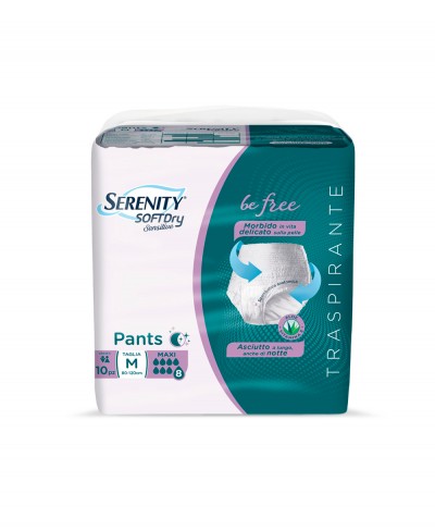 Pants Serenity Maxi Assorbente Mis. Medium - Confezione da 10 Pezzi Serenity